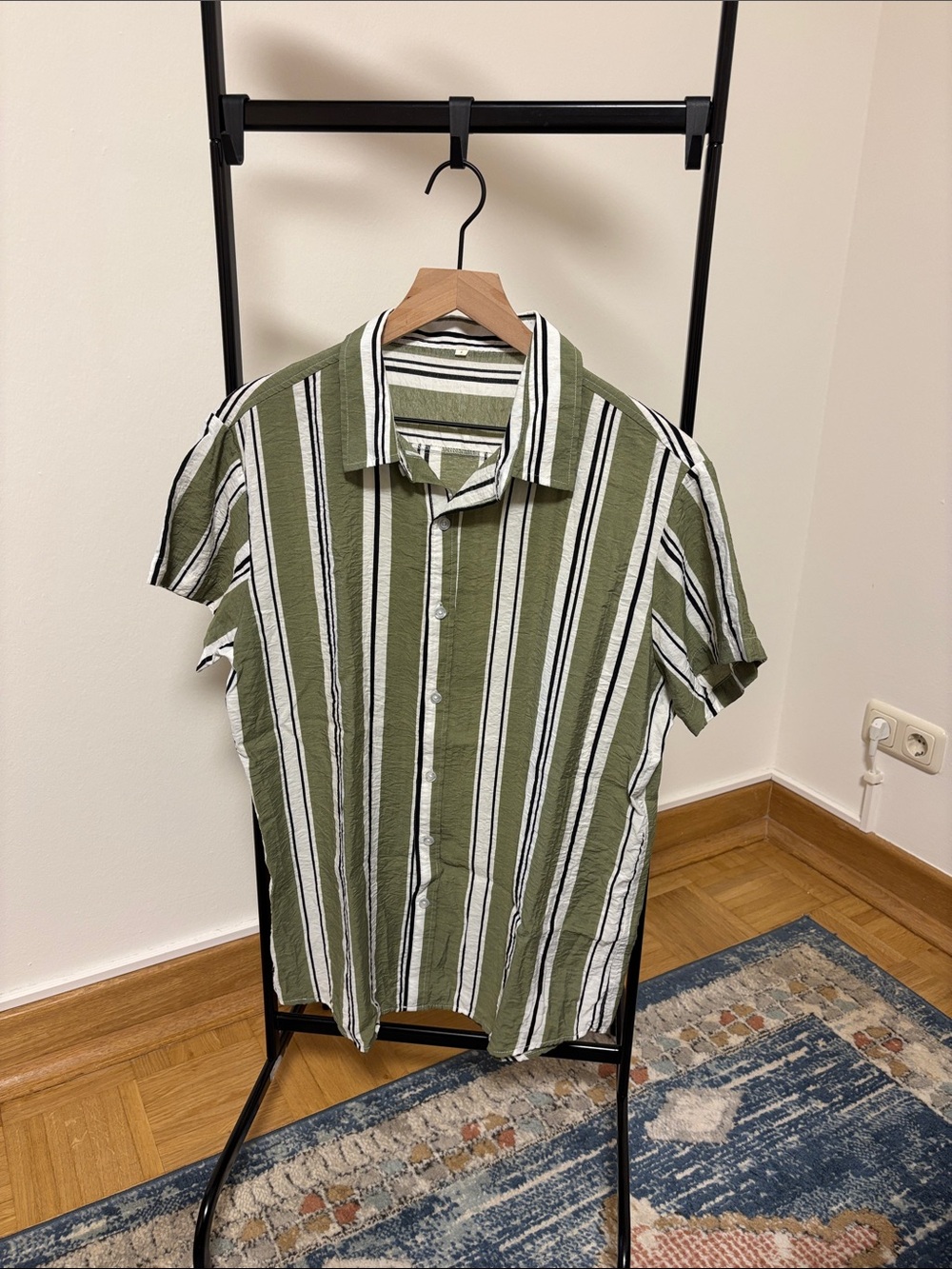 SHEIN Striped Button Down